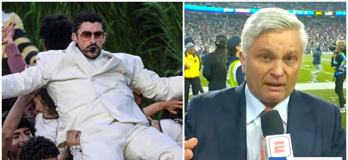 Periodista llora tras ver show de Bad Bunny en el Super Bowl: "Te guste o no, lo hizo con amor"