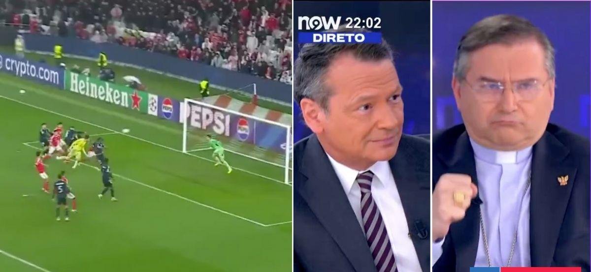 Cardenal estaba en TV portuguesa cuando Benfica marcó agónico gol en Champions: reacción es viral