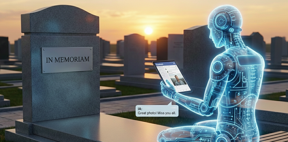 ¿Inmortalidad digital? Meta patenta IA que podría mantener activas tus redes sociales tras morir