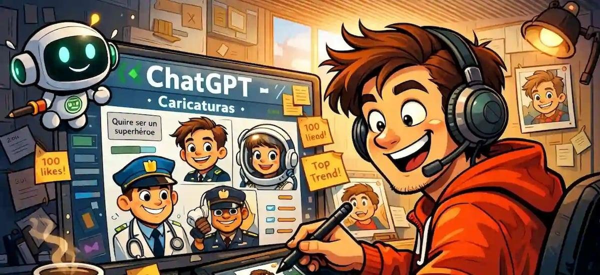 Le pedí a ChatGPT que creara una caricatura mía y de mi trabajo basado en nuestras interacciones: paso a paso para crear el último trend de OpenAI - La Tercera