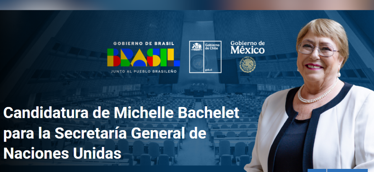Gobierno presenta imagen oficial de campaña de Bachelet a la ONU e intensifica gestiones diplomáticas