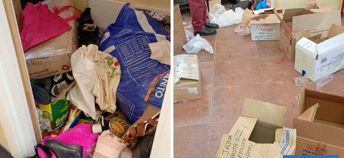 Sujetos roban alimentos desde sede vecinal de Lota que serían destinados a damnificados de Tomé