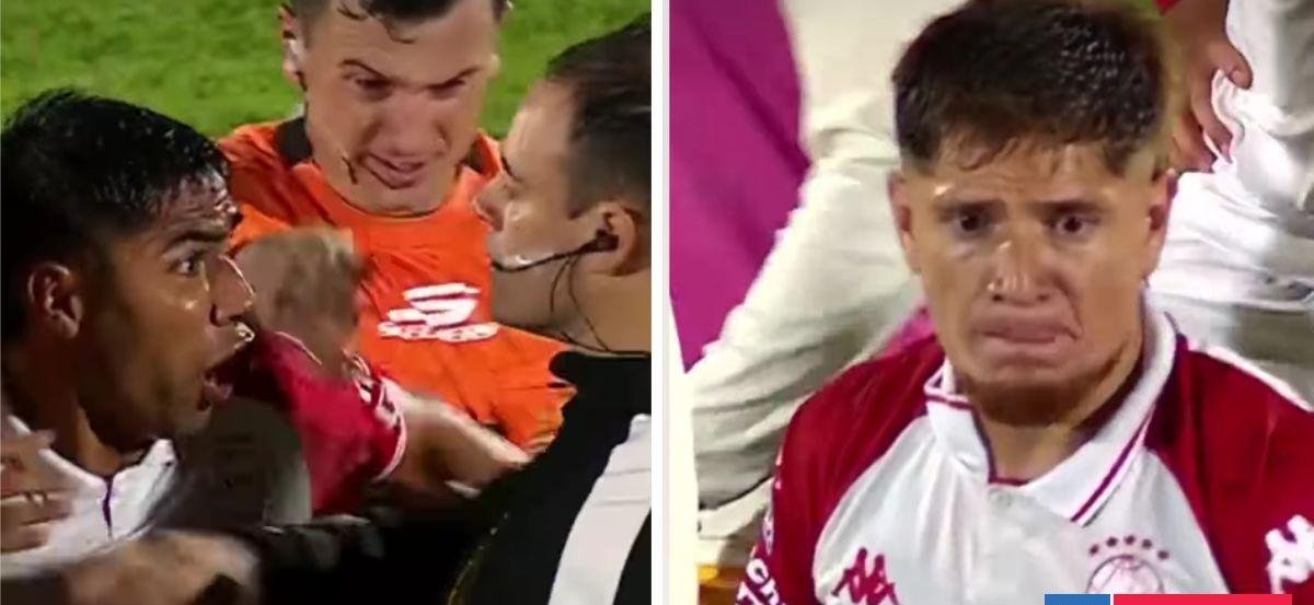 Polémica en Argentina: jugador de Huracán acusó insultos de árbitro y provocó gresca con jueces