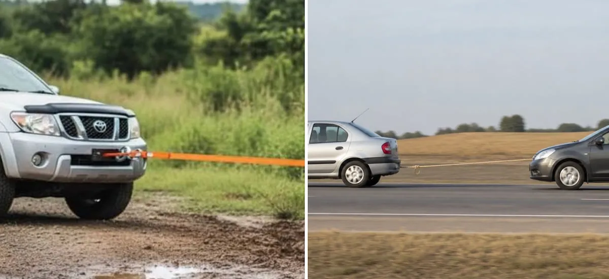 Totalmente prohibido: a partir de ahora no podrán podrán remolcar vehículos en Chile con cuerdas y cadenas
