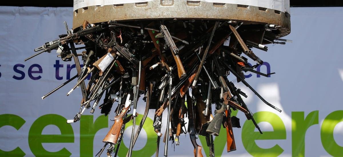 Destruyen más de 22 mil armas decomisadas en 2025: casi 90 mil han sido eliminadas en los últimos cuatro años