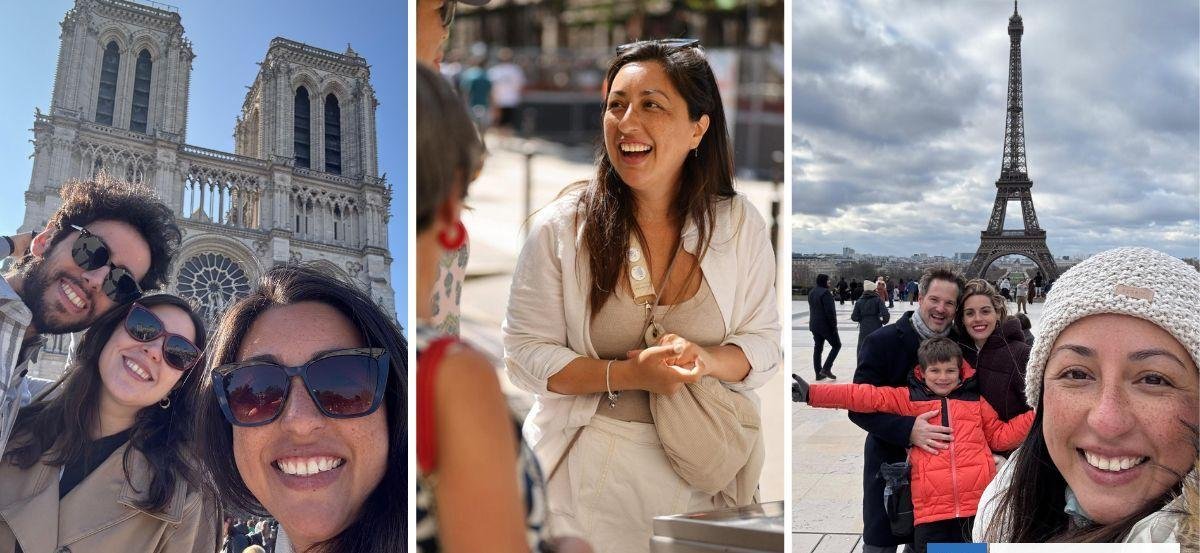 Por una casualidad encontró su trabajo soñado en París: ahora realiza tours por toda la ciudad