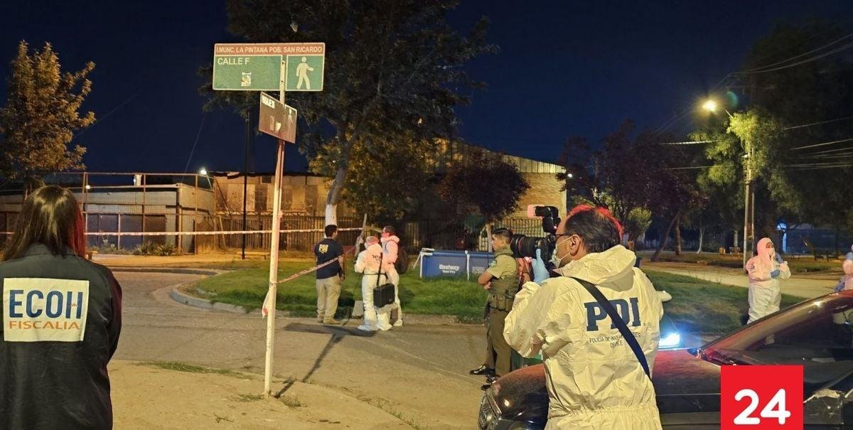 Más de 30 disparos: Ataque armado terminó con dos fallecidos y dos heridos en La Pintana