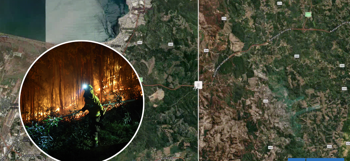 Las impactantes imágenes satelitales del antes y después de los incendios: así se usa esta tecnología