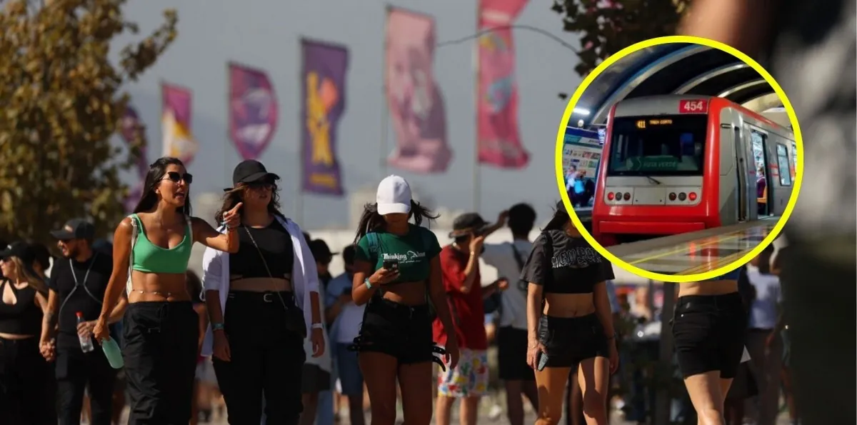 Metro tendrá extensión horaria por Lollapalooza: Este es el horario especial del tren subterráneo