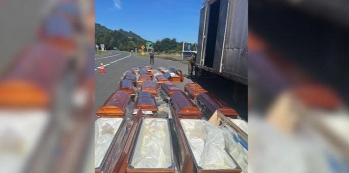 Encuentran ataúdes con marihuana en camión fiscalizado en Carretera Austral