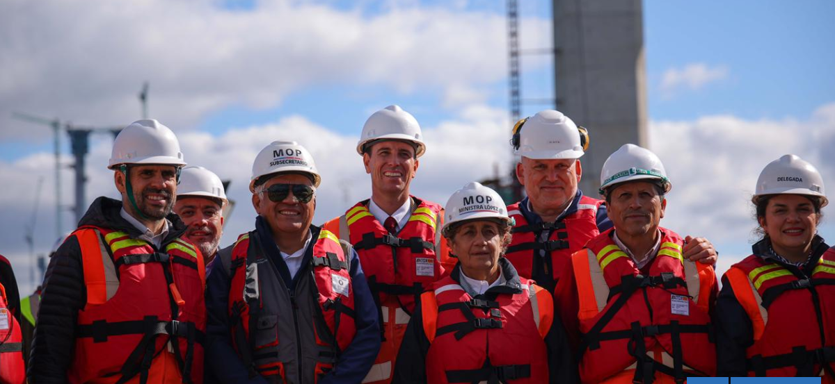 Gobierno informa 63% de avance en Puente Chacao tras visita inspectiva de ministros de Hacienda y MOP