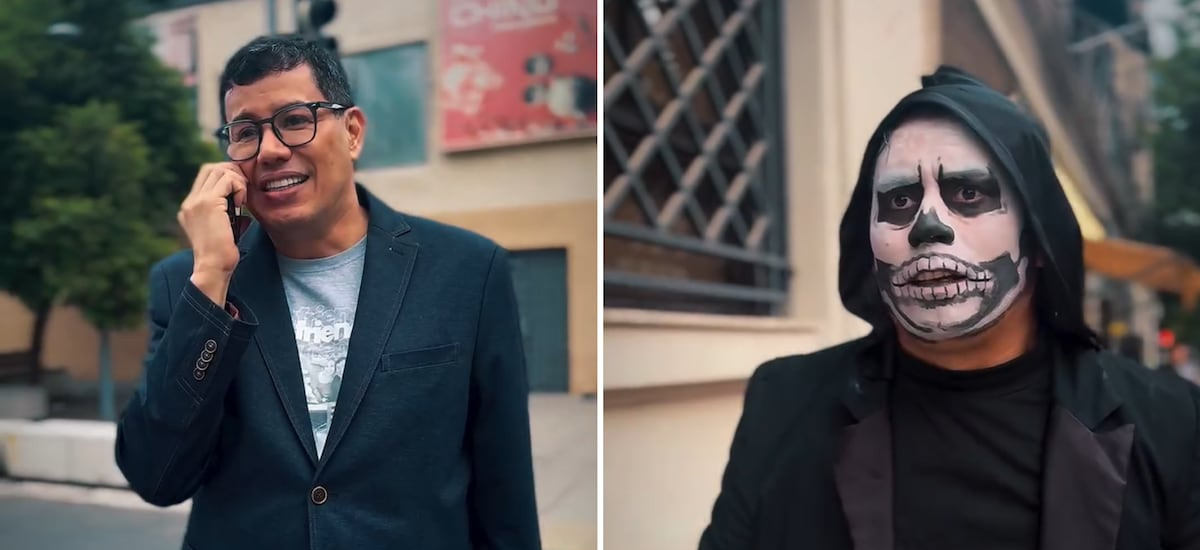 “El Colombiano” es perseguido por la pelá en comercial de funeraria que no quiere que te mueras