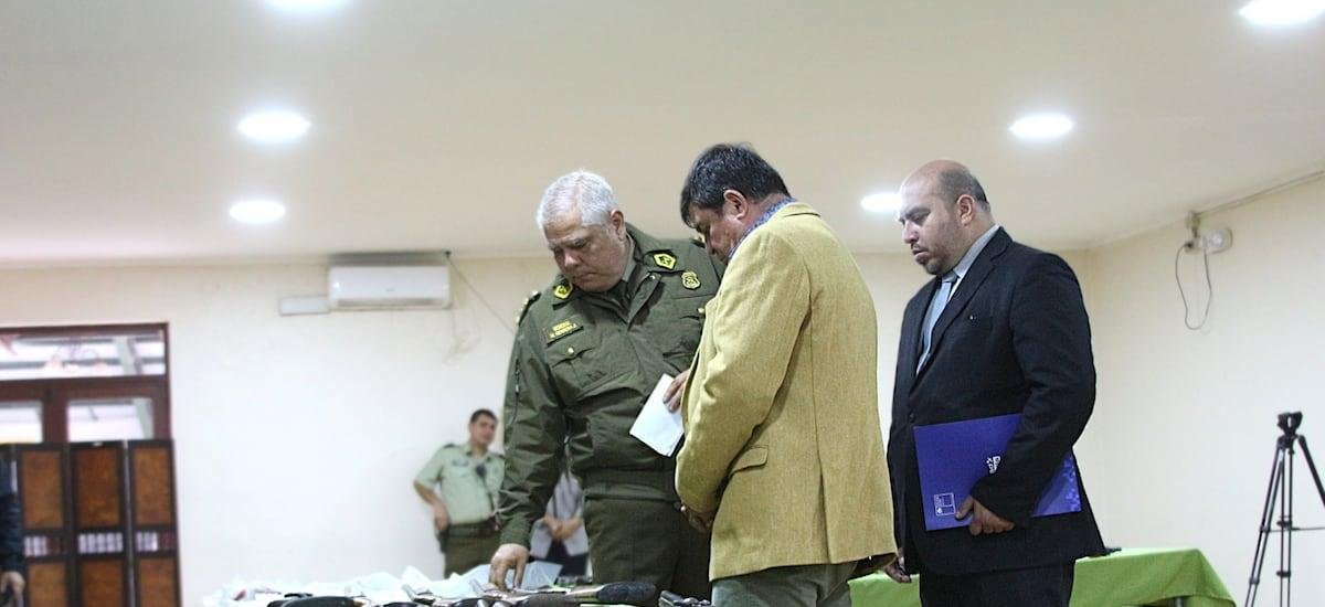 Carabineros reporta casi 1.500 armas incautadas en La Araucanía durante 2025
