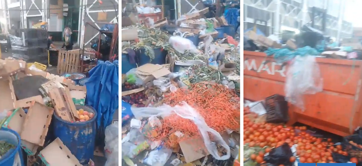 Molestia en feriantes y vecinos por acumulación de basura en Mercado Cardonal de Valparaíso