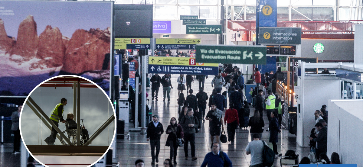 Aeropuerto de Santiago suma 100 nuevas sillas de ruedas para reforzar asistencia en movillidad