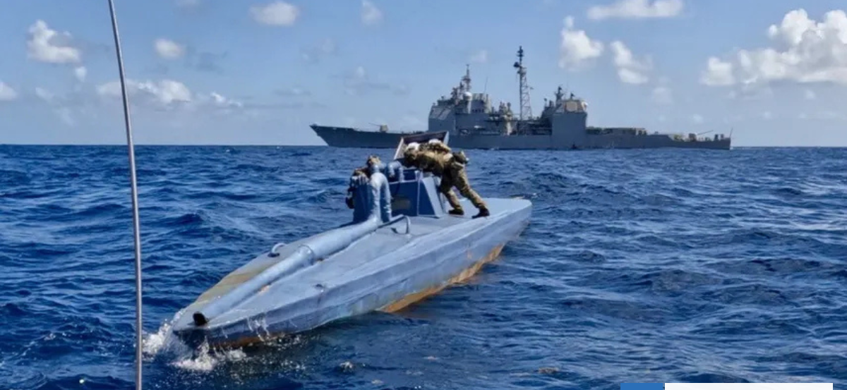 EEUU y Colombia detienen narcosubmarino con 10 toneladas de droga, avaluada en 400 millones de dólares