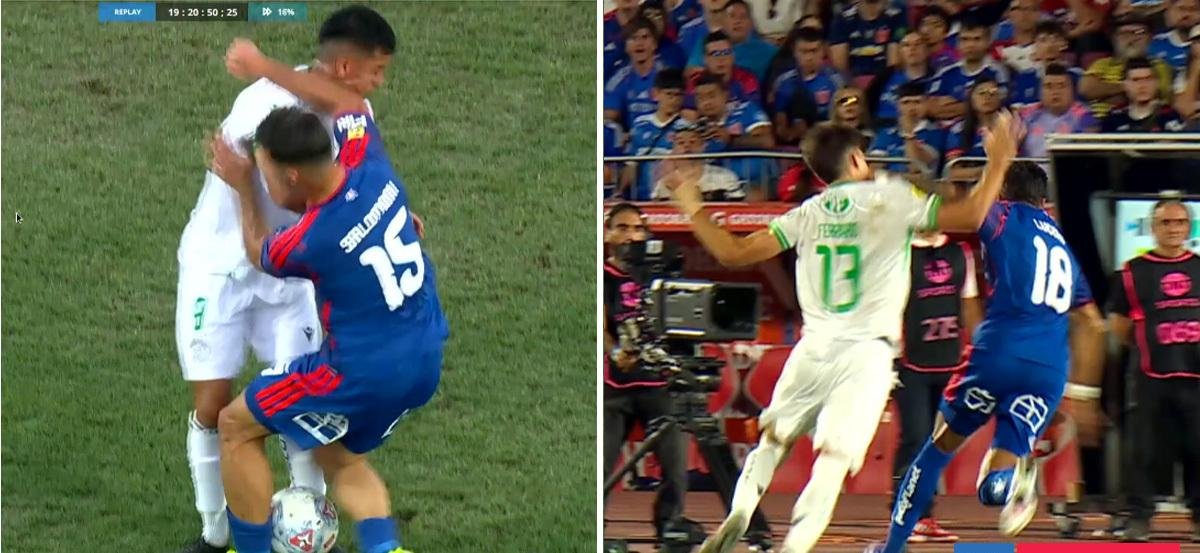 "No tengo evidencia": así actuó el VAR en polémicas expulsiones de Lucero y Salomoni en La U vs Audax