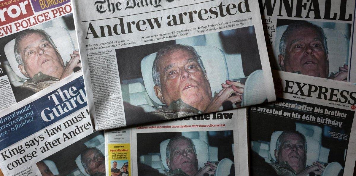 Rostro abatido y mirada perdida: la imagen del expríncipe Andrés que impacta al Reino Unido