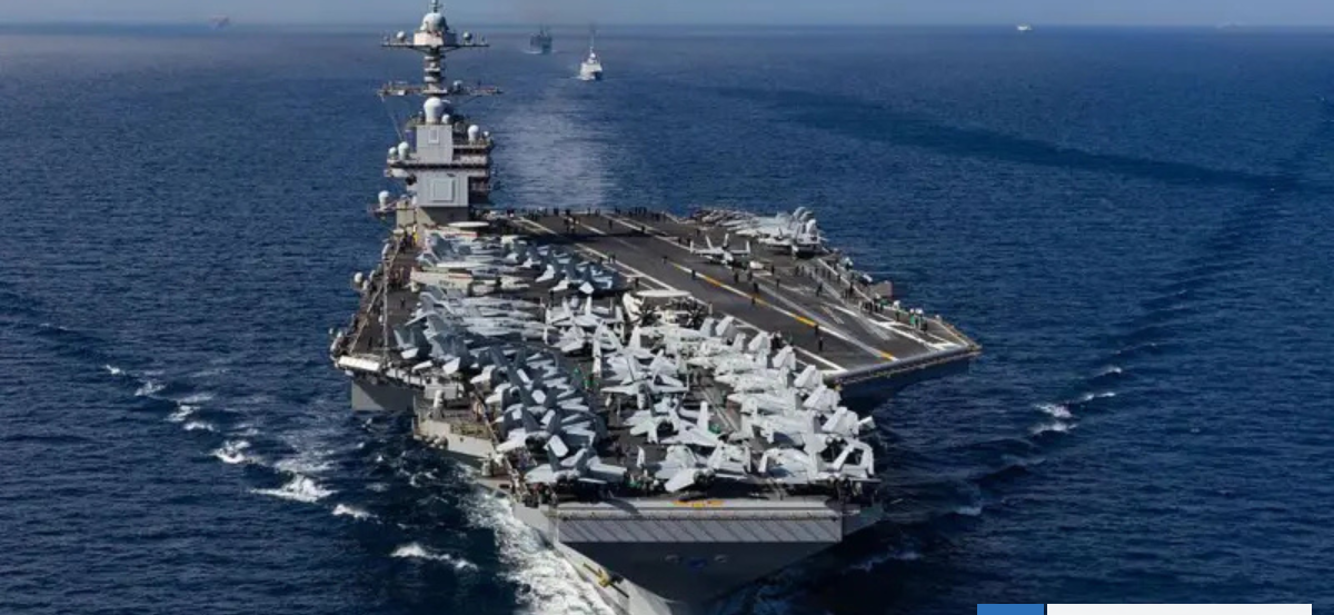 El portaaviones más grande del mundo deja el Caribe y se dirige a Medio Oriente, cerca de Irán