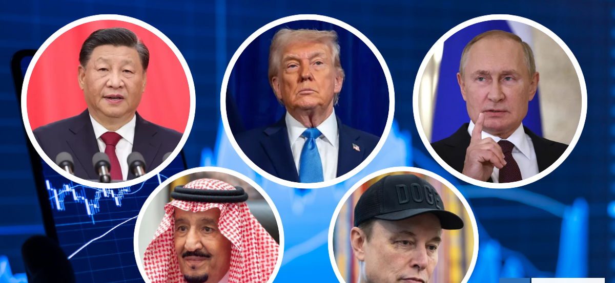 Xi, Trump, Putin, Bin Salman y Musk: Cinco protagonistas de un capitalismo que desecha el liberalismo