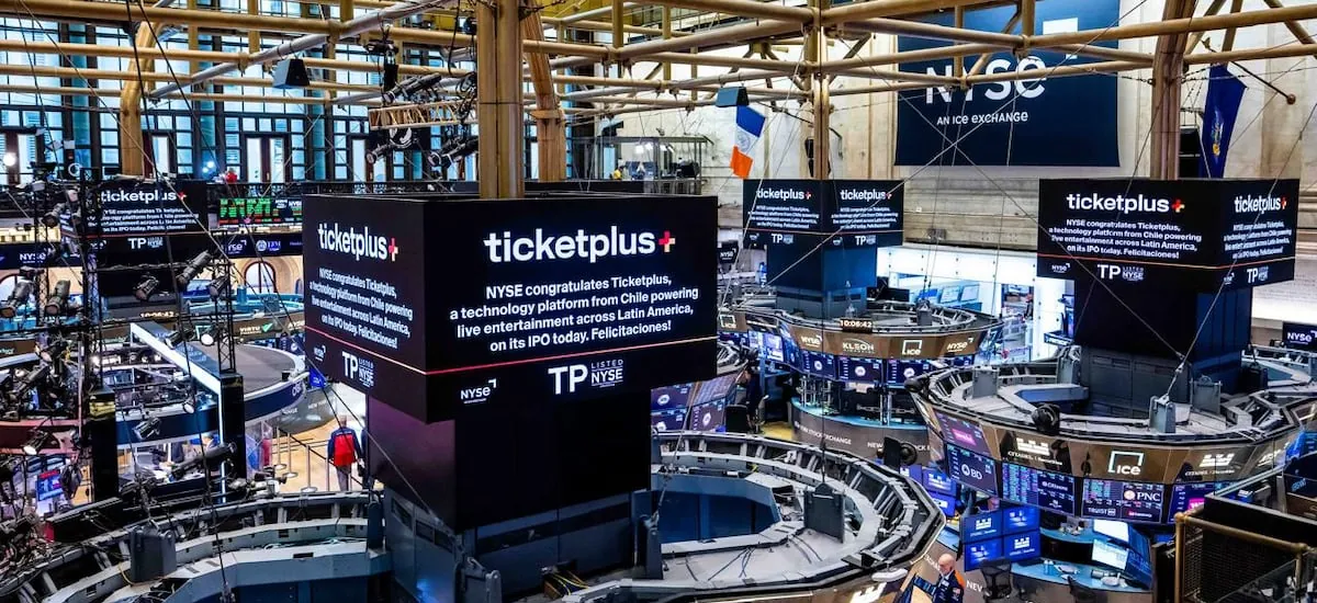 Ticketplus se desploma en su debut en la Bolsa de Nueva York